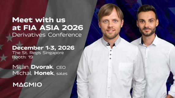 Milan Dvorak, CEO, and Michal Honek, Sales, will represent Magmio at FIA Asia 2026 in Singapore, 1–3 December. Meet them at Booth #19 at The St. Regis Singapore.